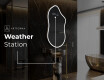 Irregular Mirror LED Lighted decorative design F222 #7