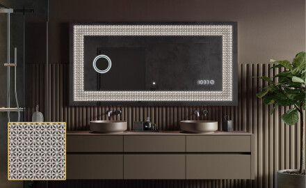 Backlit Decorative Mirror - Dynamic Circles